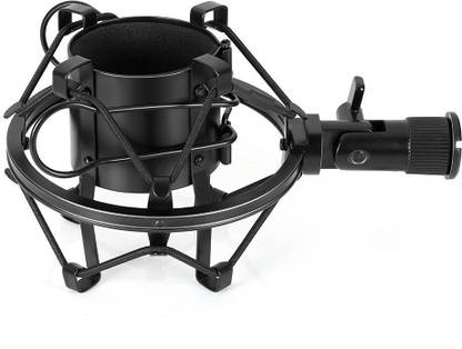 Powerpak Universal Microphone Shock Mount Holder Clip for Studio Condenser Microphone Plastic Shock Mount