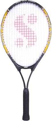 Silver's Armor Mj-02 Mini Jn Tennis Racquet Black, Yellow Strung Tennis Racquet