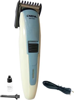 NOVA NHC-6321 L.Blue Trimmer 45 min  Runtime 4 Length Settings