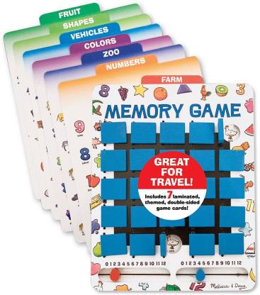 MELISSA & DOUG Flip-to-Win Memory Game Board Game Educational Board Games Board Game