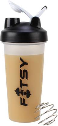 FITSY Gym Bottle with Spring Ball 600 ml Shaker