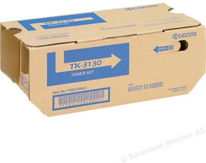 KYOCERA TK-3130 Toner Cartridge For Use ECOSYS M3550idn ECOSYS M3560idn FS-4200DN Kyocera FS-4300DN 25,000 pages @ 5% average coverage Black Ink Toner