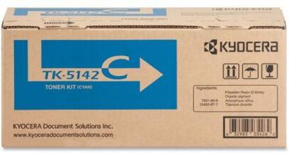 KYOCERA TK-5142 Cyan Toner Cartridge For Use ECOSYS M6530cdn ECOSYS P6130cdn Yield 5,000 pages @ 5% average coverage Cyan Ink Toner