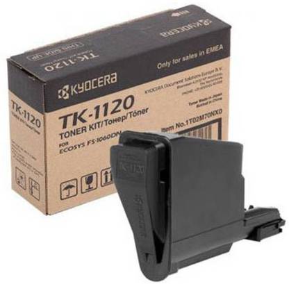 KYOCERA TK 1120 Black toner cartridge For Use Kyocera TK 1120 1121 1122 1124 FS 1060 1025 1125 (1600 pages) Black Ink Toner