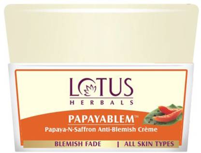 LOTUS HERBALS Papayablem Papaya-N-Saffron Anti-Blemish Cream