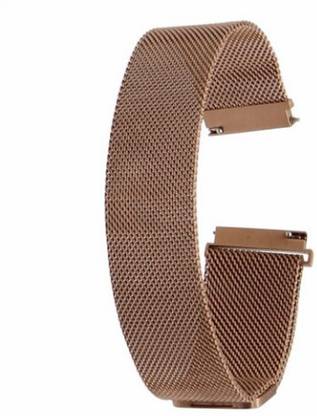 HIGAR 22mm STAINLESS STEEL MILANESE LOOP BAND-ROSE GOLD COLOR Smart Watch Strap