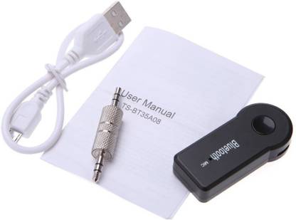 VOLTegIC ™ Hands Free Car Kit 3.5mm Wireless Audio Adapter For (AUX In)Car/Home Stereo with Mic BT-Mic-003 Bluetooth