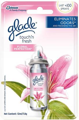 GLADE Floral Perfection Primary Spray Touch & Fresh Aerosol Air Freshener, Up to 100 Sprays, Floral Perfection Refill