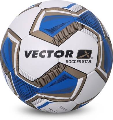 VECTOR X SOCCER-STAR-WHT-BLU-5 Football - Size: 5