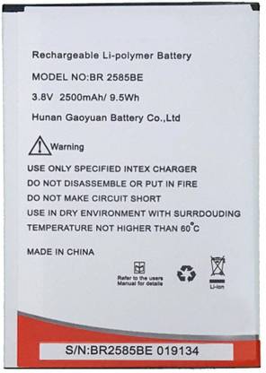 Intex Mobile Battery For  Cloud Swift