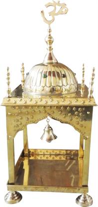 Brass Gift Center Temple Round Dome Metal Home Temple