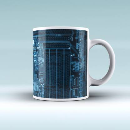 Kafter Intel Chip Ceramic Coffee Mug