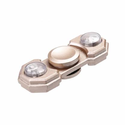AncientKart Lustrous 2 Sided Smooth Heavy Metal Fidget Spinner with Led Light