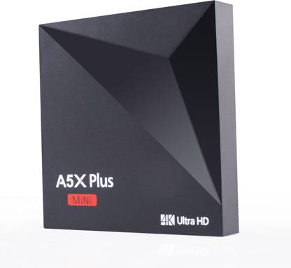 A5X Plus Rockchip RK3328 Android 7.0 TV Box 1GB RAM 8GB ROM Quad Core Set Top Boxes XBMC Kodi Pre-installed WiFi 4K 1080P 64bit Internet TV Box Media Streaming Device