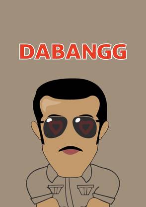 Dabangg Movie Humor Poster Paper Print