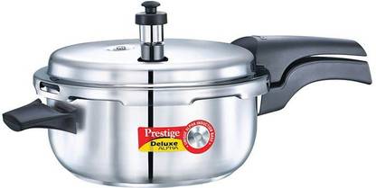 Prestige Deluxe Alpha Deep Pan 5 L Outer Lid Induction Bottom Pressure Cooker