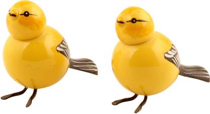 NIHAR Yellow Sparrow wooden Bird
