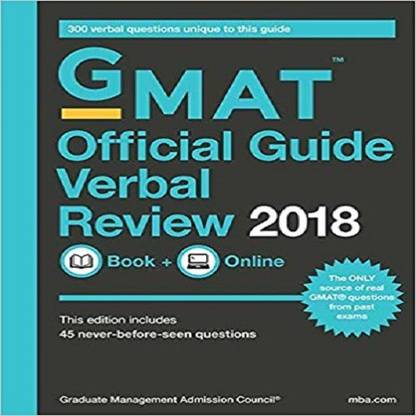 GMAT Official Guide 2018 Verbal Review: Book/Online Paperback