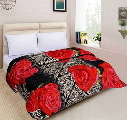 SPANGLE Printed Double AC Blanket for  Mild Winter