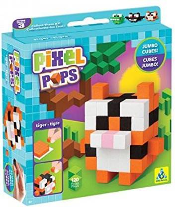 Pixel Pops Orb Factory Tiger Foam Mosaic Art Project Kit