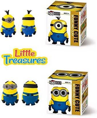 Little Treasures Super-Hero Set Of 2 Air-Dry Clay Modeling And Sculpting Play-Set Create Your Favorite Cartoon Characters With Molding Pl