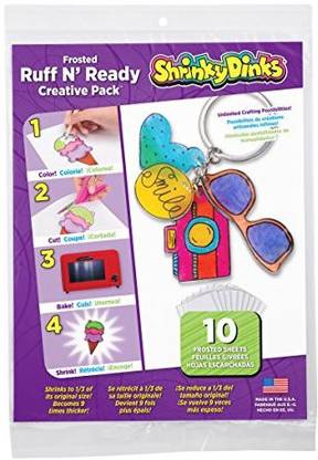 Shrinky Dinks Frosted Ruff N' Ready 10 Sheet Creative Pack