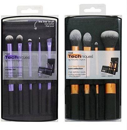 Real Techniques Makeup Brush 2 Sets - Starter Set, Core Collection *authentic*