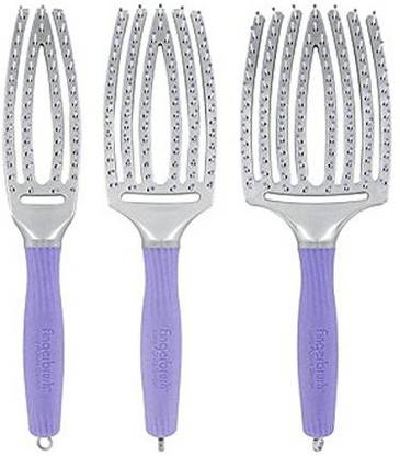 Olivia Garden Fingerbrush Paddle Brush Box Deal (contains 1 each: FB-SM small, FB-MD medium, FB-LG large)