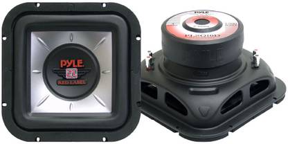 PYLE PLSQ10D 10-Inch 1,200-Watt Square DVC Subwoofer 12 W Car Speaker