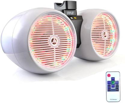 PYLE PLMRWB852LEW Hydra Tower , Wakeboard Marine Water Resistant Sound System, Set of 1 600 W Car Speaker