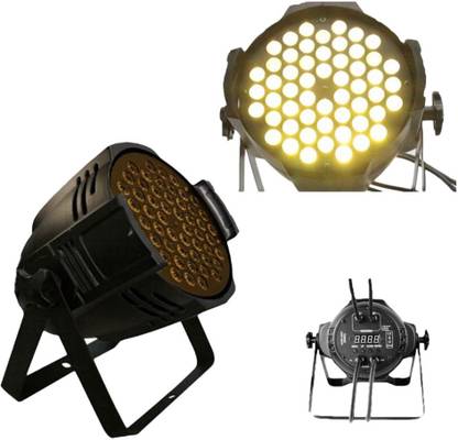 Anoralux PAR Stage Lights 54 x 3W LED Warm White Stage Lighting DMx-512 Stage Light for Disco Party DJ Club (Warm White) Single Disco Ball