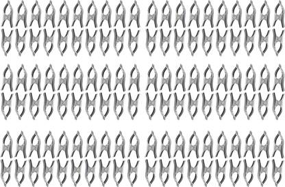 Jubilant Lifestyle Steel Cloth Peg/Clip Set of 120 Stainless Steel Cloth Clips
