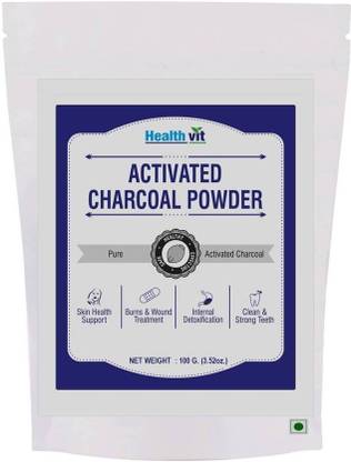 हेल्थविट Activated Charcoal Powder For face Mask