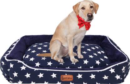 Pet Glam Luxury Star (for Golden Retriever Labrador German Shepherd Rottweiler) XXL Pet Bed
