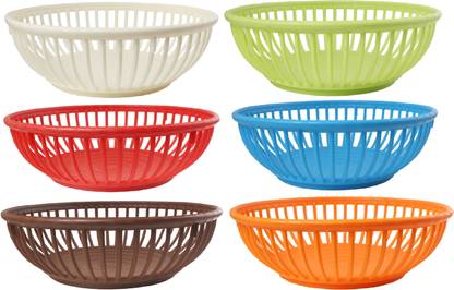 CSM Plastic Set of 6 Korean Baskets Storage Basket