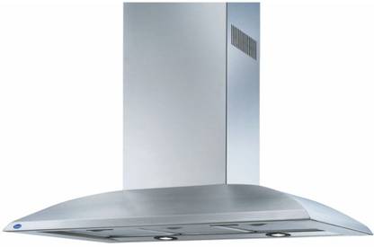 Glen GL 1000 IS Wall Mounted Silver 1250 CMH Chimney