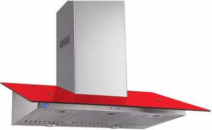 Glen GL 6077 Colour 90 cm Wall Mounted Red 1000 CMH Chimney