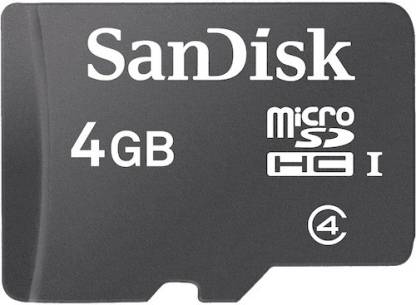 SanDisk card 4 GB MicroSDHC Class 4 30 MB/s  Memory Card