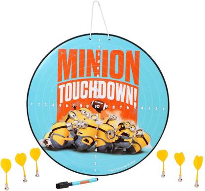 Despicable Me Minion Magnetic Dart Board 15 Inch Party & Fun Board Game