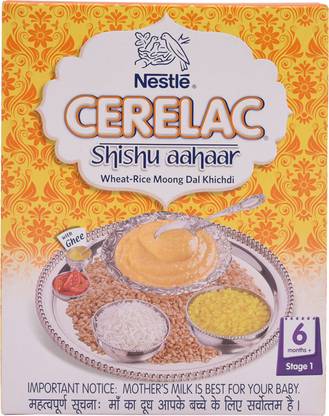 Nestle Cerelac Wheat - Rice Moong Dal Khichdi (Stage 1) Cereal