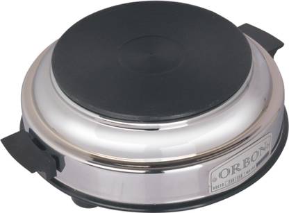 Orbon 1000 Watts Hot Plate Round Silver ( With Free Shipping & Updated GST Rates ) Electric Cooking Heater