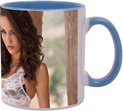Arkist malena morgan 4 Blue Ceramic Coffee Mug