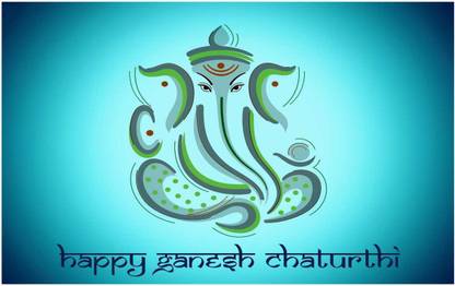 Happy Ganesh Chaturthi Poster Paper Print