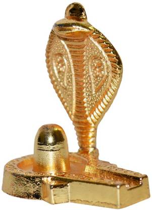 Real Seed Brass Lord Shiva Shivlinga / Shiv ling Idol 4.10 Cm x 4 Cm x 5.5 CM Decorative Showpiece  -  5.5 cm