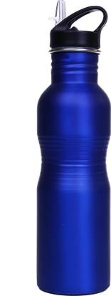 Saanvi Creations Stainless Steel Blue Spa Water Bottle Sipper, BPA Free- 750 ML Capacity Leak Proof for Gym, Sports, Fridge, Office & School. 750 ml Bottle