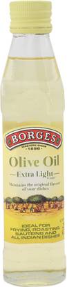 BORGES Extra Light Olive Oil Glass Bottle