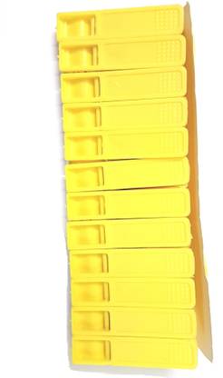 Pin to Pen Sanyo Cloth Clips Yellow Plastic Cloth Clips
