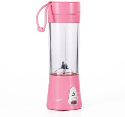 VibeX ® Rechargeable Water Bottle 380ml with USB Charger Cable Juice Blender and Mixer 380 ml Sipper