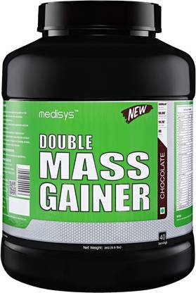 medisys Double Mass Gainer - Chocolate Weight Gainers/Mass Gainers