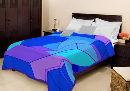 Bombay Dyeing Geometric Double Mink Blanket for  Mild Winter